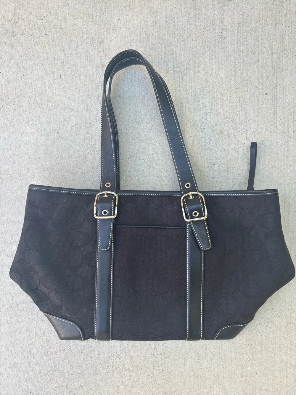 Coach Black Signature Canvas Briefcase Tote
